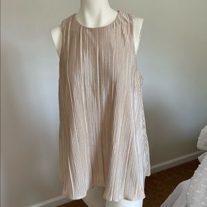 Cream Ultra Soft Crinkle Blouse - M